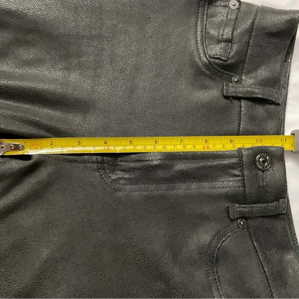 7 For All Mankind Metallic Coated High Rise Skinny Jean 28 Goth Punk Rocker Rave - Picture 9 of 13